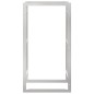 vidaXL Estante para leña acero inoxidable 50x28x94 cm vidaXL Estante para leña acero inoxidable 50x28x94 cm
