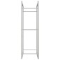 vidaXL Estante para leña acero inoxidable 50x28x94 cm vidaXL Estante para leña acero inoxidable 50x28x94 cm