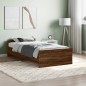 vidaXL Estructura de cama madera contrachapada marrón roble 100x200 cm vidaXL Estructura de cama madera contrachapada marrón roble 100x200 cm