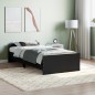 vidaXL Estructura de cama madera contrachapada negra 100x200 cm