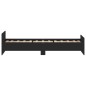 vidaXL Estructura de cama madera contrachapada negra 100x200 cm
