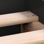 vidaXL Estructura de cama madera contrachapada negra 100x200 cm