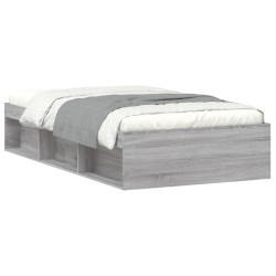 vidaXL Estructura de cama gris Sonoma 90x200 cm
