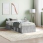 vidaXL Estructura de cama gris hormigón 75x190 cm vidaXL Estructura de cama gris hormigón 75x190 cm