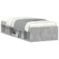 vidaXL Estructura de cama gris hormigón 75x190 cm vidaXL Estructura de cama gris hormigón 75x190 cm
