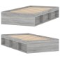 vidaXL Estructura de cama gris Sonoma 90x190 cm vidaXL Estructura de cama gris Sonoma 90x190 cm