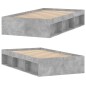 vidaXL Estructura de cama gris hormigón 100x200 cm vidaXL Estructura de cama gris hormigón 100x200 cm