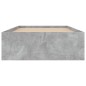 vidaXL Estructura de cama gris hormigón 100x200 cm vidaXL Estructura de cama gris hormigón 100x200 cm