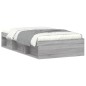 vidaXL Estructura de cama gris Sonoma 100x200 cm vidaXL Estructura de cama gris Sonoma 100x200 cm