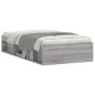 vidaXL Estructura de cama gris Sonoma 100x200 cm vidaXL Estructura de cama gris Sonoma 100x200 cm