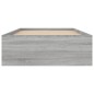 vidaXL Estructura de cama gris Sonoma 100x200 cm vidaXL Estructura de cama gris Sonoma 100x200 cm
