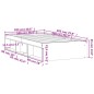 vidaXL Estructura de cama gris Sonoma 100x200 cm vidaXL Estructura de cama gris Sonoma 100x200 cm