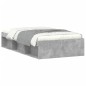 vidaXL Estructura de cama gris hormigón 90x190 cm