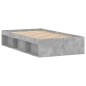 vidaXL Estructura de cama gris hormigón 90x190 cm