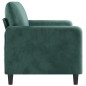 vidaXL Sofá de 2 plazas de terciopelo verde oscuro 140 cm vidaXL Sofá de 2 plazas de terciopelo verde oscuro 140 cm