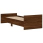 vidaXL Estructura de cama madera de ingeniería marrón roble 75x190 cm