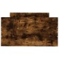 vidaXL Estructura de cama madera de ingeniería roble ahumado 75x190 cm vidaXL Estructura de cama madera de ingeniería roble ahumado 75x190 cm