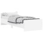 vidaXL Estructura de cama madera de ingeniería blanca 75x190 cm vidaXL Estructura de cama madera de ingeniería blanca 75x190 cm
