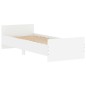vidaXL Estructura de cama madera de ingeniería blanca 75x190 cm vidaXL Estructura de cama madera de ingeniería blanca 75x190 cm