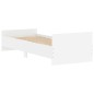 vidaXL Estructura de cama madera de ingeniería blanca 75x190 cm vidaXL Estructura de cama madera de ingeniería blanca 75x190 cm