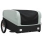 vidaXL Remolque para bicicleta hierro negro y gris 45 kg vidaXL Remolque para bicicleta hierro negro y gris 45 kg