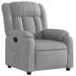 vidaXL Sillón reclinable de tela gris claro vidaXL Sillón reclinable de tela gris claro