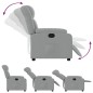 vidaXL Sillón reclinable de tela gris claro vidaXL Sillón reclinable de tela gris claro