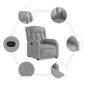 vidaXL Sillón reclinable de tela gris claro vidaXL Sillón reclinable de tela gris claro
