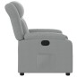 vidaXL Sillón reclinable de tela gris claro vidaXL Sillón reclinable de tela gris claro