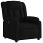 vidaXL Sillón reclinable de tela negro vidaXL Sillón reclinable de tela negro