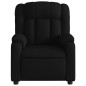 vidaXL Sillón reclinable de tela negro vidaXL Sillón reclinable de tela negro
