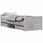 vidaXL Estructura de cama con cabecero piecero gris hormigón 75x190 cm vidaXL Estructura de cama con cabecero piecero gris hormigón 75x190 cm
