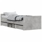 vidaXL Estructura de cama con cabecero piecero gris hormigón 75x190 cm vidaXL Estructura de cama con cabecero piecero gris hormigón 75x190 cm