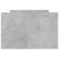 vidaXL Estructura de cama con cabecero piecero gris hormigón 75x190 cm vidaXL Estructura de cama con cabecero piecero gris hormigón 75x190 cm
