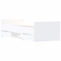 vidaXL Estructura de cama con cabecero piecero blanca 75x190 cm vidaXL Estructura de cama con cabecero piecero blanca 75x190 cm