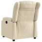 vidaXL Sillón reclinable de tela crema