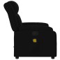 vidaXL Sillón reclinable de masaje de tela negro vidaXL Sillón reclinable de masaje de tela negro