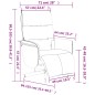 vidaXL Sillón reclinable de masaje con reposapiés tela azul vidaXL Sillón reclinable de masaje con reposapiés tela azul