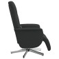 vidaXL Sillón reclinable de masaje con reposapiés tela negra vidaXL Sillón reclinable de masaje con reposapiés tela negra