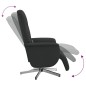vidaXL Sillón reclinable de masaje con reposapiés tela negra vidaXL Sillón reclinable de masaje con reposapiés tela negra