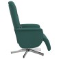 vidaXL Sillón reclinable de masaje con reposapiés tela verde oscuro vidaXL Sillón reclinable de masaje con reposapiés tela verde oscuro