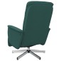 vidaXL Sillón reclinable de masaje con reposapiés tela verde oscuro vidaXL Sillón reclinable de masaje con reposapiés tela verde oscuro