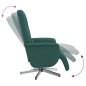 vidaXL Sillón reclinable de masaje con reposapiés tela verde oscuro vidaXL Sillón reclinable de masaje con reposapiés tela verde oscuro
