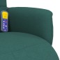 vidaXL Sillón reclinable de masaje con reposapiés tela verde oscuro vidaXL Sillón reclinable de masaje con reposapiés tela verde oscuro