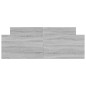 vidaXL Estructura de cama con cabecero piecero gris Sonoma 140x190 cm vidaXL Estructura de cama con cabecero piecero gris Sonoma 140x190 cm