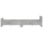 vidaXL Estructura de cama con cabecero piecero gris hormigón 140x190cm vidaXL Estructura de cama con cabecero piecero gris hormigón 140x190cm