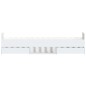 vidaXL Estructura de cama con cabecero piecero blanca 90x200 cm