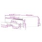 vidaXL Estructura de cama con cabecero piecero blanca 90x200 cm