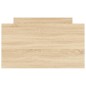 vidaXL Estructura de cama con cabecero piecero roble Sonoma 100x200 cm vidaXL Estructura de cama con cabecero piecero roble Sonoma 100x200 cm