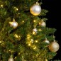vidaXL Árbol de Navidad artificial con bisagras 150 LED y bolas 150 cm vidaXL Árbol de Navidad artificial con bisagras 150 LED y bolas 150 cm